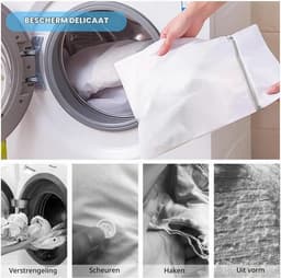 Wasnetten voor de wasmachine - 5 delige set voor delicate kleding, sokken, ondergoed en babykleding — thumbnail 3