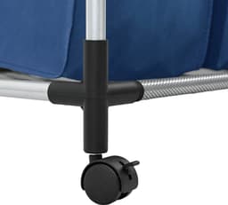 vidaXL - Wassorteerder - met - 4 - zakken - staal - blauw — thumbnail 5