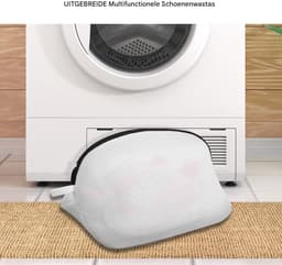longziming -2 Stuks Waszakken voor Schoenen – Herbruikbare Net Waszak met Rits voor Sneakers, Sportschoenen en Sokken – Beschermende Schoenenzak voor Wasmachine en Droger – Duurzaam & Ademend — thumbnail 5