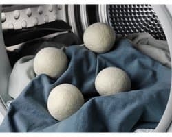 AEG M9YHODB1 - Wasmachine-onderhoud - Katoenen Wasdrogerballen - 4 stuks - Katoenen opbergtas — afbeelding 1