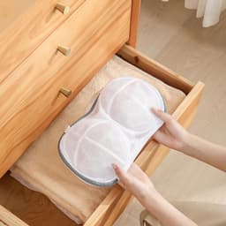Ondergoedreinigingszak - speciaal ondergoedreinigingsartikel voor de wasmachine - wasnetzak - anti-vervorming wasfijn gaas - 1 verpakking waszakken voor bh's, waszak voor lingerie om delicate was te wassen, beschermer voor bh-wasmachine(blauw) — thumbnail 5