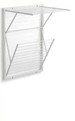 Arredamenti Italia Koral Laccato Bianco - Houten Handdoekrek - Inklapbaar Wanddroogrek - 13m Drooglengte — thumbnail 1