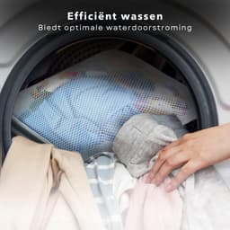 Waszakken Set - Wasnetten - Waszak met Ritssluiting - Was Zak - 40x30 cm & 30x25 cm - Wit - Inclusief EBOOK — thumbnail 4