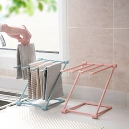 Dailygoods- Vaatdoekhouder Opvouwbaar - Vaatdoek Droogrek - 4 Armen - Multifunctioneel - Kunststof - Ruimtebesparend - Keukenrek — thumbnail 2