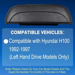 Dailygoods- Buitendeurklink Zwart - Deurklink Vergrendeling - Deurklink met Schild - Deurklink Bescherming - Compatibel met Hyundai H100 1992-1997 - Metaal en Plastic — thumbnail 3