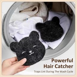 Haarfilters voor wasmachine 8 stuks - herbruikbaar - met smiley-gezicht - effectief voor dierenharen - ShopVlot — thumbnail 3