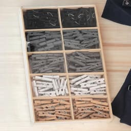 Houten Mini Knijpers - Kleine Clips - Creatief Knutselen - Natuurlijk Hout - 25 mm - Multicolor — thumbnail 3
