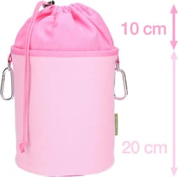 Was Knijperzak - Kledinghanger Tas - Kleding Drogen - Extra Groot Canvas - 20 x 17 x 10 cm - Roze — thumbnail 3