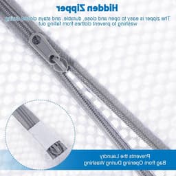 Duurzame Waszakken voor Delicate Kleding - 3 Pack Honingraat Mesh met Rits, Herbruikbare Waszakken voor Ondergoed, Sokken en Bh (12 x 15,7 inch + 16 x 20 inch + 20 inch) — thumbnail 4
