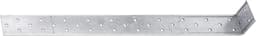 Betonanker Staal - Versteviging Hoek - Houtverbinding Verstevigen - Sendzimir Verzinkt - 400 mm Lengte - Zilver — thumbnail 1