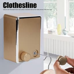Waslijn Uittrekbaar - Verstelbaar tot 4,2 m - Geschikt voor Binnen/Buiten - Ruimtebesparend Ontwerp - Draagt tot 20 kg - Eenvoudig te Bedienen - Droogrek — thumbnail 3