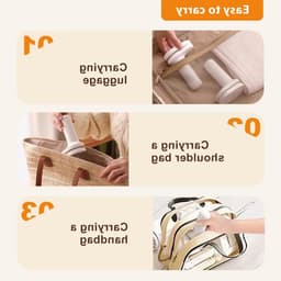 2-Pack Reis Droogrek Klein Opvouwbaar Wanddroger Uitbreidbaar Ruimtebesparend voor Kleding Camping en Hotels — thumbnail 5