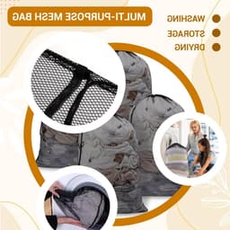 Grote Waszak met Koord 24x36 Inch, Ideaal voor Wasmachine, Reizen, Thuis en Hotels, Duurzaam en Ademend Materiaal — thumbnail 4