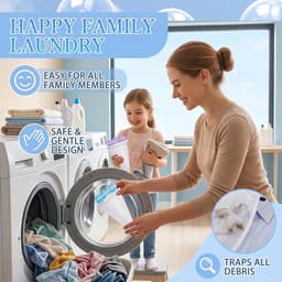 Dierenhaarverwijderaar wasmachine 3 stuks - herbruikbaar - efficiënt tegen dierenharen - ideaal voor gezinnen - ShopVlot — thumbnail 3