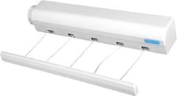 Waslijn, aan de Muur Gemonteerd, Zwaar Belastbaar Droogrek van 8 Kg, Waslijn met Veilig Slot voor Binnen, Buiten, Badkamer, Keuken, Balkon, Terras, Gebruik (vijf touwen) — thumbnail 4
