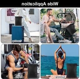 Set van 2 Waterdichte Waszakken voor Vochtige Kleding, Ideaal voor Badkleding, Sportkleding en Strandhanddoeken, Herbruikbare Organizer met Rits van 39.5×27.5cm — thumbnail 5
