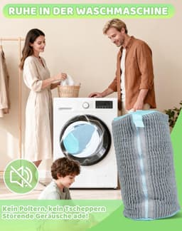 Schoenwaszak voor de wasmachine - Set van 2, ideaal voor sneakers en sportschoenen, grijze waszakken voor optimale bescherming tijdens het wassen — thumbnail 3