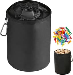 Wasknijperzak - Grijs - 28 x 20 cm - Waterdichte Organizer van Oxford 600D - Voor Binnen en Buiten — thumbnail 1