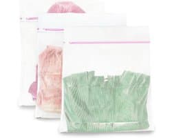 Set van 3 Wasnetten, Waszakken voor de Wasmachine, Ideaal voor Kleding, Truien, Hemden en Sokken (50 x 60 cm)