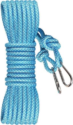 Waslijn Touw - Drooglijn Buiten - Kleding Drogen - Sterk Polyester Materiaal - 6mm Dik 5 Meter - Blauw — thumbnail 1