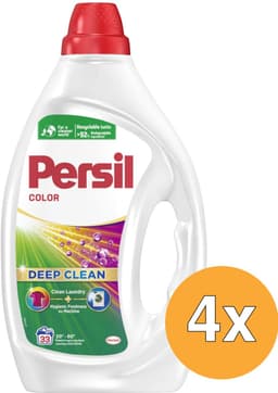 Persil Gel Color - Deep Clean Color - Vloeibaar Wasmiddel - Gekleurde Was - Beschermt Kleuren - Hygiënisch Frisse Wasmachine - Voordeelverpakking - 4 x 33 Wasbeurten — thumbnail 1