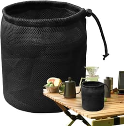 Wasknijperzakhouder - Netstof organizer - Wassen en drogen - Elastische opening - 19x25cm - Meerkleurig — thumbnail 1