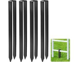 Grondankers U-vormig - 4 stuks - Hoogwaardig staal - Voor rozenboogbevestiging - Stabiliteit - Afmetingen 30 x 2,9 x 2,1 cm - Tuinankers