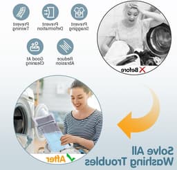 3x Wasnetten 30x40cm voor Wasmachine, Waszak met Rits, Ideaal voor Delicate Kleding en Ondergoed — thumbnail 2