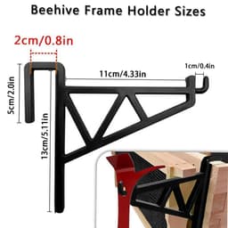 Bijenhouder Klem - Frame Grijper - Bijenteelt Onderhoud - Verstelbare Clip - 2 Stuks - Metaal — thumbnail 2