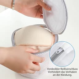 SnelShoppen - 3 Stuks Wasnetten Beha voor Wasmachine, 17 x 15 cm, Duurzame Waszakken voor Ondergoed, Schoenen, Fijne Wasnetjes, Herbruikbaar Polyester — thumbnail 3