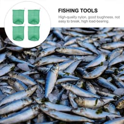 Visnet Set - Vangnet Viskorf - Vissen - Lichtgewicht Compact - 70x55CM - Groen — thumbnail 4