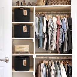 SnelShoppen - Opbergmand - Wasmand - Speelgoedmand - Katoenen Touw Mand - 33 x 28 x 23 cm - Voor Kinderen, Woonkamer, Speelkamer, Keuken, Elegant en R — thumbnail 5