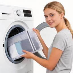 SnelShoppen - Waszakken Set van 5 Stuks voor Wasmachine | Wasnet, 40x50 cm, Perfect voor Kleding, Ondergoed en Delicate Stoffen — thumbnail 4