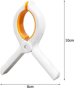 9 stuks antislip handdoekknijpers - zonnebank handdoekknijpers, plastic handdoekclips, grote wasknijpers met sterke grip voor strand, zwembadstoelen, wasgoed, ligstoelen en ligbedden — thumbnail 3