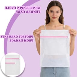 Set van 4 Herbruikbare Waszakken met Rits voor Delicate Kleding, Ondergoed en Reisorganizer - 23×30 cm en 30×40 cm — thumbnail 4