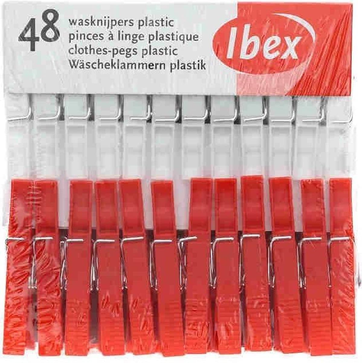 Ibex Wasknijpers - Plastic - 48 stuks — afbeelding 1