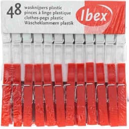 Ibex Wasknijpers - Plastic - 48 stuks — thumbnail 1