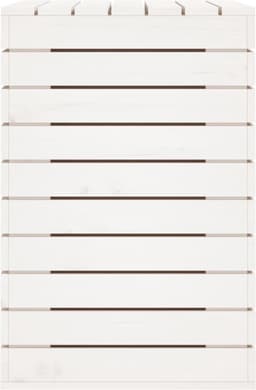 vidaXL - Wasmand - 88,5x44x66 - cm - massief - grenenhout - wit — thumbnail 5