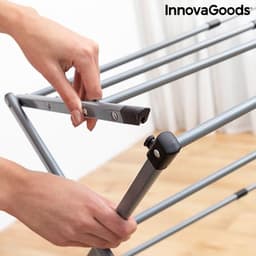 InnovaGoods - Droogrek - Inklapbare en uitschuifbare kledingdroger met 3 niveaus Cloxy - Wasdroger - 11 Stangen - 3 Hoogteniveau's — thumbnail 3