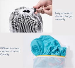 Waszak voor de wasmachine - Bovenkleding Lingerie Sokken Panty's Kousen - 3-delige set — thumbnail 4