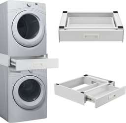 Stapelkit Buxton met lade universeel tussenstuk 15x60x54 cm wit [en.casa] — thumbnail 1