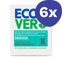 Ecover Waspoeder Universal (16 wasbeurten) (6x 1,2kg)