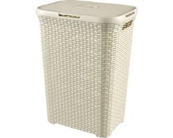 Curver Style Wasmand met Deksel - 60L - Vintage wit — afbeelding 1