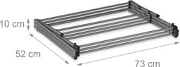 droogrek inklapbaar - tot 25 kg - 105x73x37 cm - staand - zilver — thumbnail 4