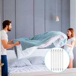 JGS ® Verstelbare Elastische Bedlakenspanners voor Diverse Toepassingen, 6 Stuks, 55-250 cm, Wit — thumbnail 4