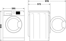 Bauknecht WM 7 M100 A wasmachine | 7 kg | Label A | Duits display — thumbnail 3