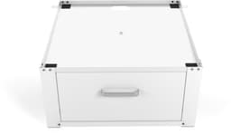 Wasophoogte® Wasmachine verhoger met lade - Wasmachine opbouwmeubel XL - Wasmachine sokkel - 31cm hoog - Wit - Universeel - 63*63 (LxB) - Inclusief wandbeugels — thumbnail 1