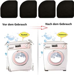 Trillingsdempers wasmachine - Wasmachine voetjes anti trilling vibratie dempers - 16 stuks - Voetjes wasmachine & droger - Anti trillings / vibratie dempers pads - Antislip rubber - Extra dik - Antislipmat — thumbnail 3