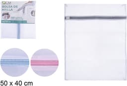 Stevige Waszak voor delicaat wasgoed - lingerie/bh waszak - wit - 50 x 40 cm — thumbnail 2