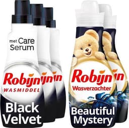 Robijn Perfect Match Black Wasmiddel en Wasverzachter - 63 wasbeurten - Voordeelverpakking — thumbnail 1